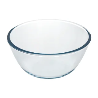 Bol De Cristal, Ideal Para Mezclas. 2.5 Litros. Libre BPA, Cristal De Borosilicato.Ensaladas, Postres, Cocina, Resposteria