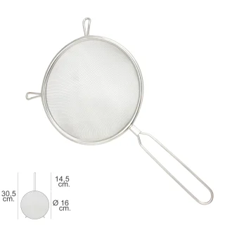 Colador Acero Inoxidable Basic Ø 16 x 30,5 (Alt.) cm.