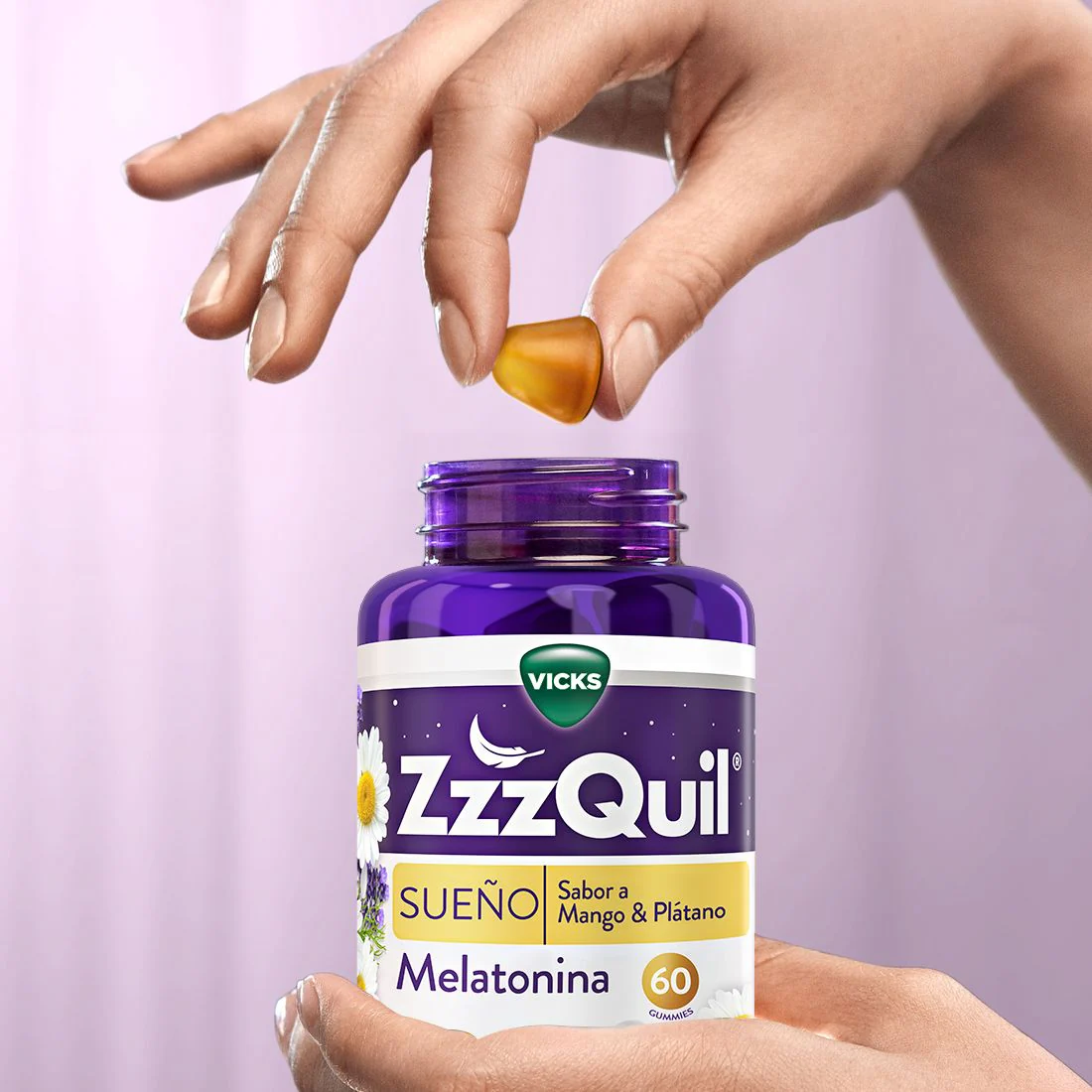 ZzzQuil Sueño Melatonina 3x60 Gummies Mango & Plátano - Imagen 9