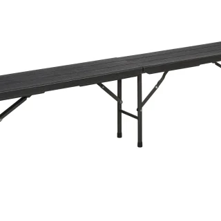 Banco Plegable Gris Antacita 180x28x43cm.