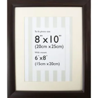 Marco de fotos de madera oscura de 6 x 8 pulgadas