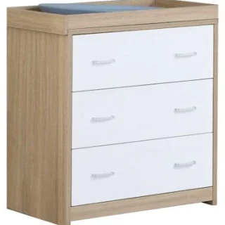 Cambiador de pecho Babymore Luno Veni - Blanco roble