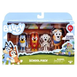 Figura Bluey Pack de 4 Escuela