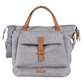 Mochila cambiadora y bolso de hombro Bababing Erin, color gris jaspeado