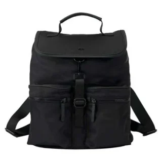 Mochila y bolso cambiador Bababing 100% reciclado sostenible, color negro