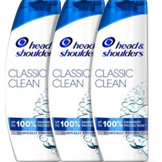 Champú anticaspa Head Shoulders Classic Clean (paquete de 3)