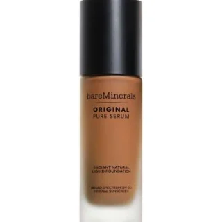 Base de maquillaje líquida natural radiante Pure Serum Mineral ORIGINAL de bareMinerals con FPS 20
