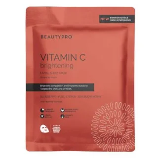 Mascarilla iluminadora con vitamina C de BEAUTYPRO
