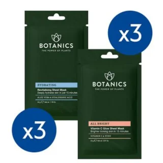 Paquete de mascarillas botánicas