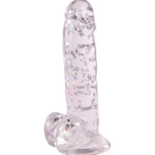 Ann Summers Silver Star Glitter Dildo Silver