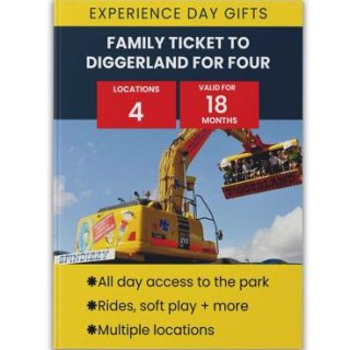 Boleto familiar de Activity Superstore a Diggerland para cuatro