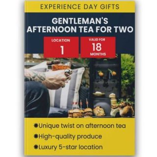 Activity Superstore Gentlemans Afternoon Tea for Two