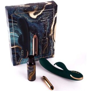 Conjunto de conejo con pulsaciones para el punto G de Ann Summers, color verde