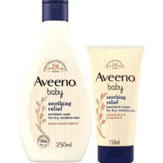 Dúo de cuidado de la piel Aveeno Baby Soothing Relief