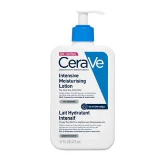 Loción hidratante intensiva CeraVe con 5 hidroureas para piel muy seca y con picor (473 ml)