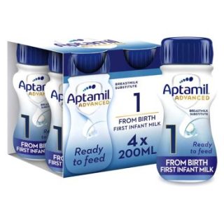 Aptamil Advanced 1 Primera Leche Infantil desde el Nacimiento 200ml 4s
