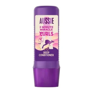 Acondicionador profundo Aussie 3 Minute Miracle Curls de 250 ml para hidratar el cabello seco, ondulado y rizado.