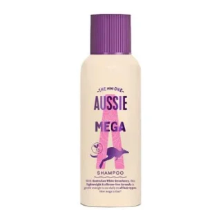 Aussie Mighty Mega Shampoo 100 ml Champú limpiador suave para un cabello suave y brillante