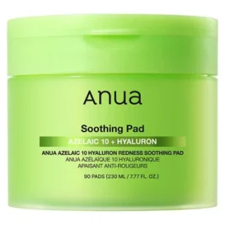 Almohadillas calmantes para el enrojecimiento con ácido hialurónico Anua Azelaic 10 (230 ml)