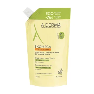A-DERMA Exomega Aceite de Ducha y Baño 500ml ECO RECAMBIO