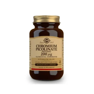 SOLGAR Picolinato de Cromo 200mg 90 Cápsulas