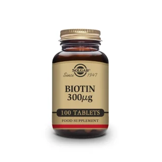 SOLGAR Biotina 300 mcg 100 comprimidos