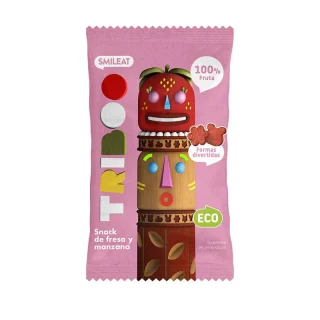 SMILEAT Sminolas Snack de Fresa y Manzana 25 gr