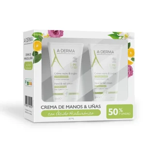 A-Derma Crema de Manos y Uñas Hidratante 2 x 50ml