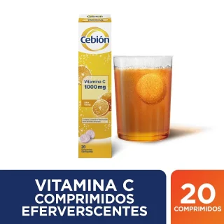 CEBIÓN Vitamina C 1000mg 2 X 20 Comprimidos Efervescentes