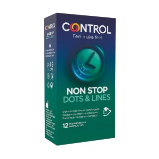 CONTROL Non Stop Dots & Lines Preservativos 12 uds