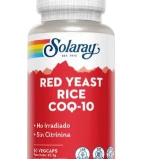 Solaray Red Yeast Rice Plus Q10 60 Vcaps