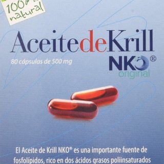 100% Natural Aceite De Krill Nko 80 Cápsulas de 500 mg
