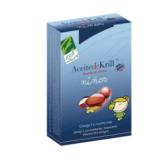 100% Natural Krill Nko Niños 60 Perlas