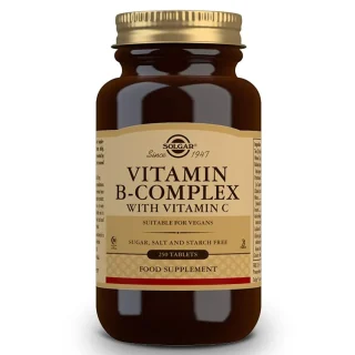 Solgar B-Complex con Vitamina C 250 Comprimidos
