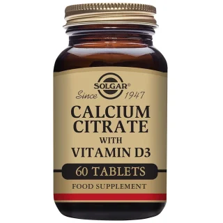 Solgar Citrato De Calcio Con Vitamina D 60 Comprimidos