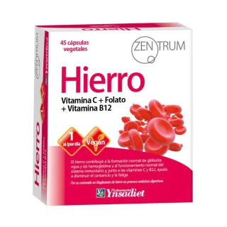 Zentrum Hierro 45 Cápsulas Vegetales