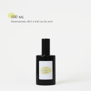 Home spray personalizado | 100 ml | Envase de cristal negro + etiqueta logo/diseño