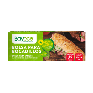 Bayeco Bolsas de bocadillos 40 uds