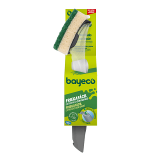 Bayeco Friegafácil Estropajo con Mango Verde